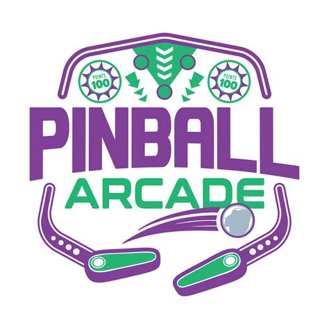 Pinball Juego Arcade Vintage Retro Insignia Emblema Hipster Logo Vector