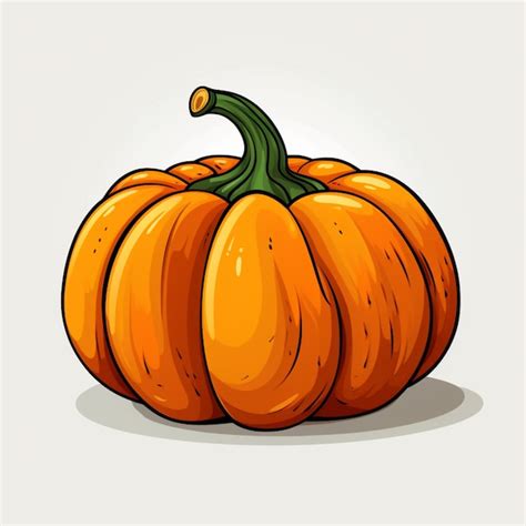 Vector De Dibujos Animados De Calabaza Vector Premium