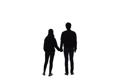 Premium Photo Young Couple Holding Hands With Standing