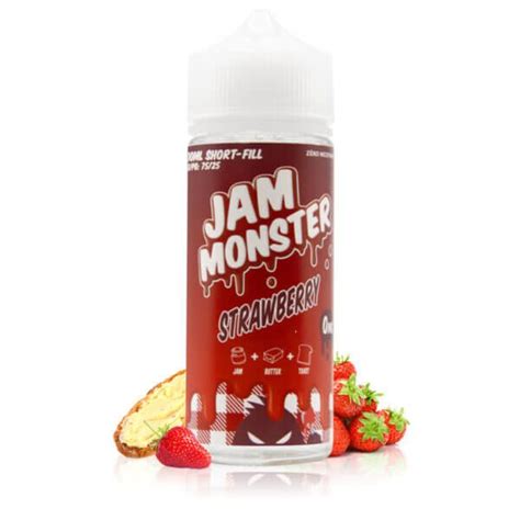 Strawberry 100ml Jam Monster The Godfather Vape