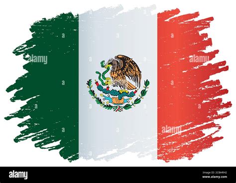 Flag of Mexico, United Mexican States. Template for award design, an official document with the ...