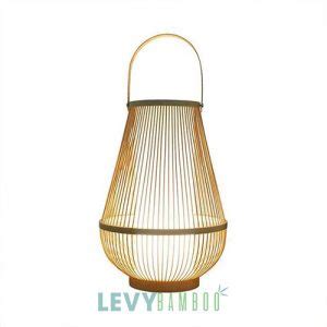 Đèn tăm tre có lồng vải trang trí DMT215 Bamboo Lighting1 Lê Vy