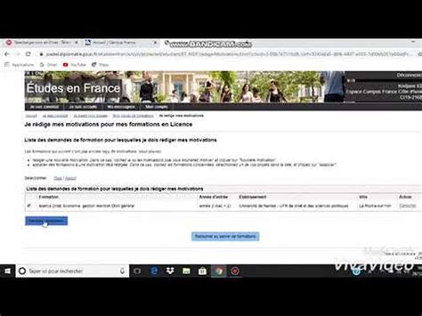 Campus France Comment Remplir Son Compte Campus France Part Youtube