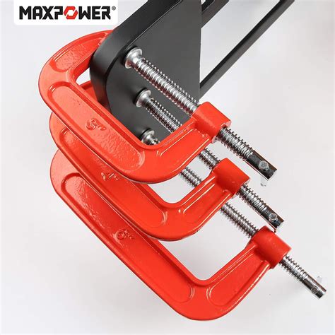 MAXPOWER Juego De 3 Abrazaderas C De 3 Piezas Abrazadera C De 3