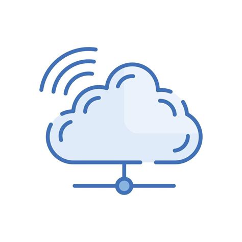 Cloud Internet Vector Blue Icon Cloud Computing Symbol Eps 10 File 16877712 Vector Art At Vecteezy