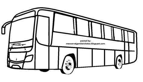 Gambar Mewarnai Bus Sekolah Gratis - IMAGESEE