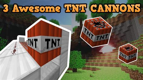 Awesome Tnt Cannons Minecraft Youtube