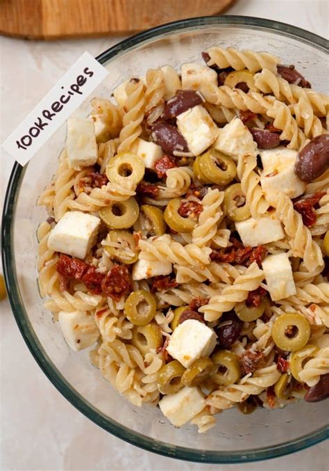 Amazing Olive Pasta Salad Recipe 100krecipes