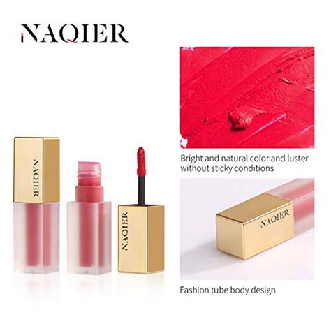 Naqier Matte Velvet Lip Gloss Set Pcs Nude Liquid Lipstick Kit