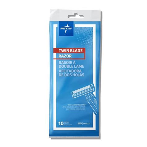 Medline Twin Blade Razor With Lubrication Strip Shop All