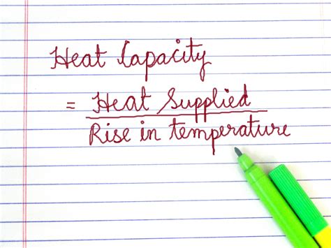 How To Calculate Heat Capacity Steps With Pictures Wikihow