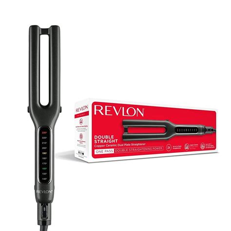 Revlon Double Straight Straightener - Black | Revlon Dubai