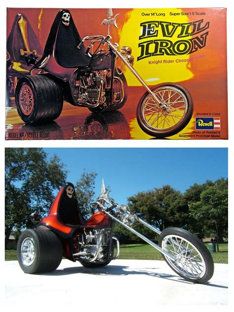 Evil Iron Knight Rider Chopper Trike Revell Model Box Art And A