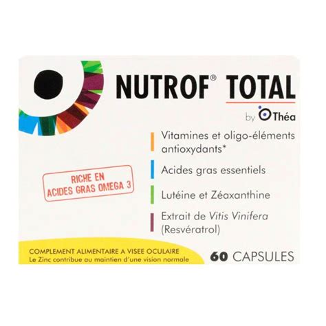 Nutrof Total Capsules Est Un Compl Ment Alimentaire Utilis Pour