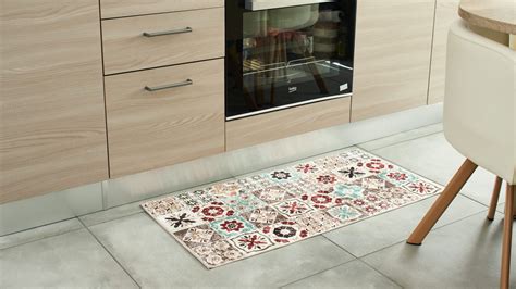 Tapis De Cuisine Carreaux De Ciment Multicolore Multi X Celaya