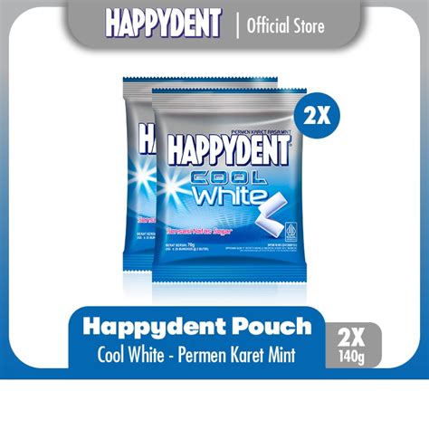 Jual Happydent Cool White Pouch G Permen Karet Rasa Mint Packs