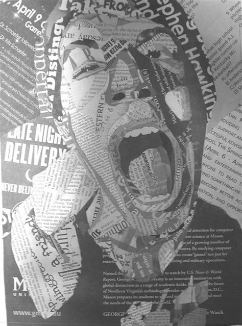 Newspaper Collage Art