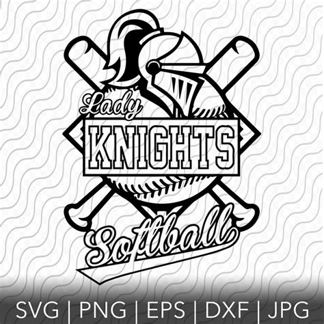 Knight Baseball Lady Knights Softball Mascot Sport Team Etsy