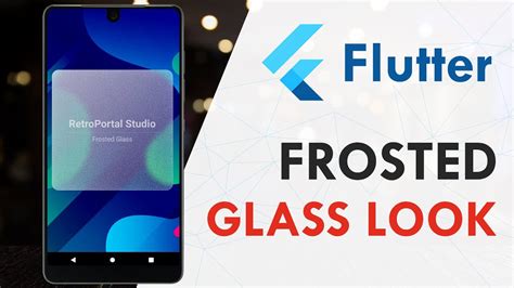 Flutter Frosted Glass Effect Flutter Ui Design Tutorial Youtube