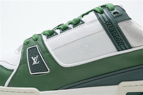 Louis Vuitton Trainer Sneakers Green Semashow