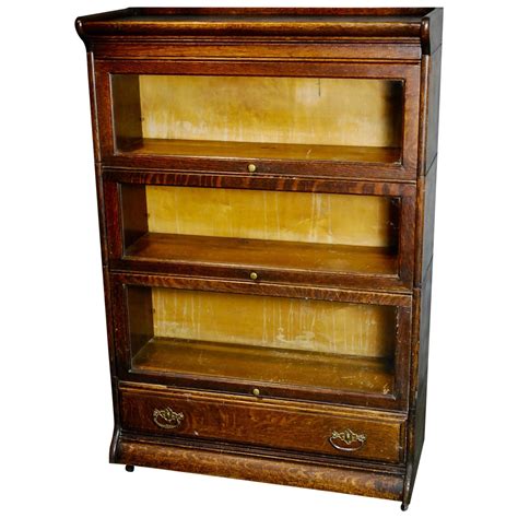 Arts And Crafts Mission Oak Barrister Bookcase Grand Rapids Co 1910 At 1stdibs Antique