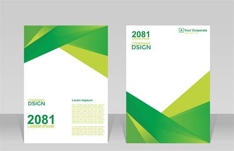 Company Book Cover Modern Design Green Color Vector White Background.eps 4683795 Vector Art at ...