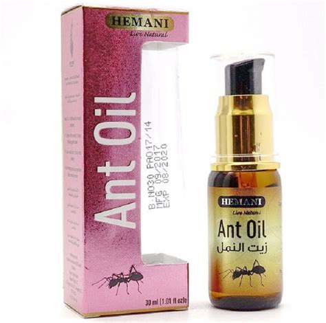Hemani - Муравьиное масло - Ant Oil для удаления волос с дозатором, 30 ...