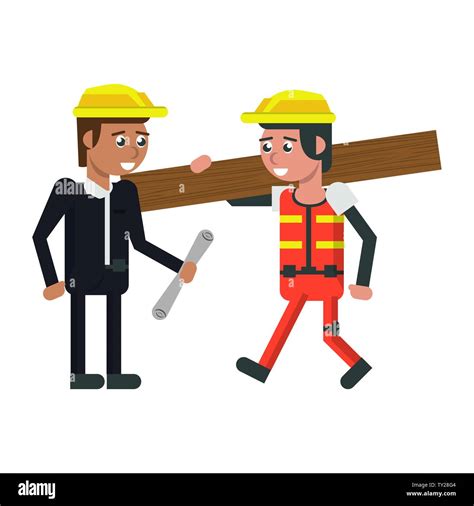 Construction Workers With Tools Cartoons Stock Vector Image And Art Alamy