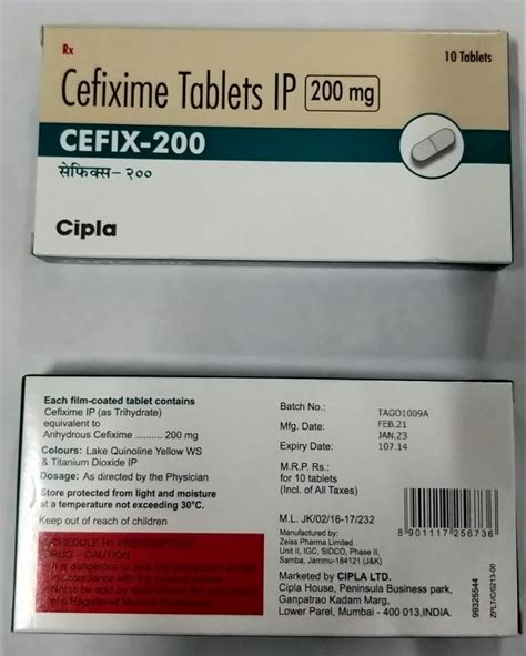 Cefixime Mg Tablets At Rs Box Cefixime Tablet In Nagpur Id