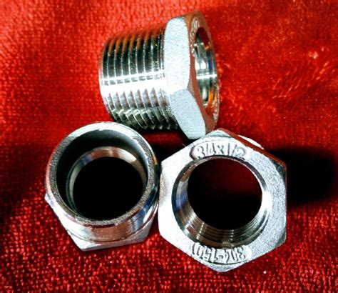 Reducción Bushing Acero Inoxidable T304 150 Lbs De 3 4 A 1 2 74 75