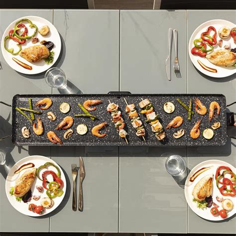 Tasty Grill 3000 RockWater XXL Plancha Avec 2400 W Cecotec