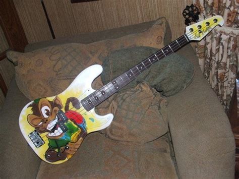 Items Similar To Custom Painted Bass Guitar On Etsy