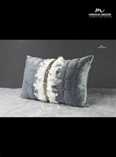 Embroidery Pack Of 2 Poly Velvet Decorative Throw Pillow Covers At Rs