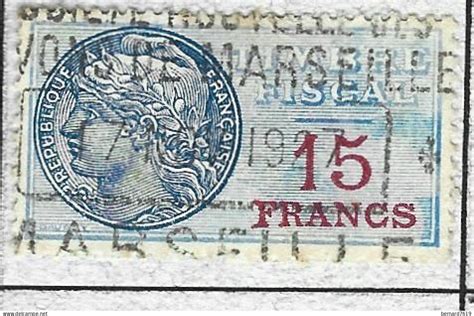 Marche Da Bollo Timbres Fiscaux France Timbre Fiscal F