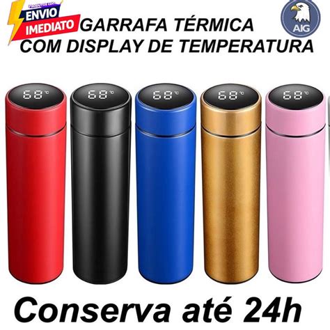 Garrafa Inteligente T Rmica Ml Display Digital Led Medidor