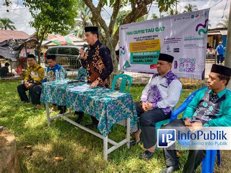 InfoPublik Kemenag Balangan Gelar Kampanye Mandatory Halal Di Pasar