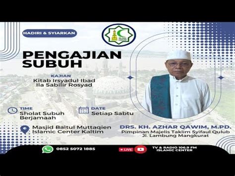 Drs Kh Azhar Qowim Kajian Kitab Irsyadul Ibad Ila Sabilir Rosyad