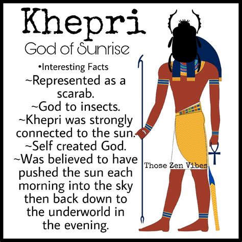 Khepri Egyptian God Of Sunrise And God To Insects Egyptian Deity