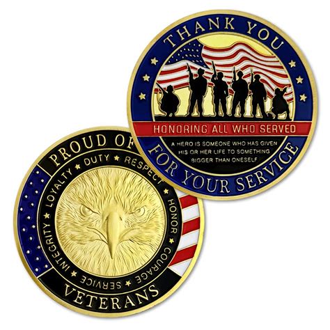 Amazon Military Veterans Challenge Coin Thank You For Your Service