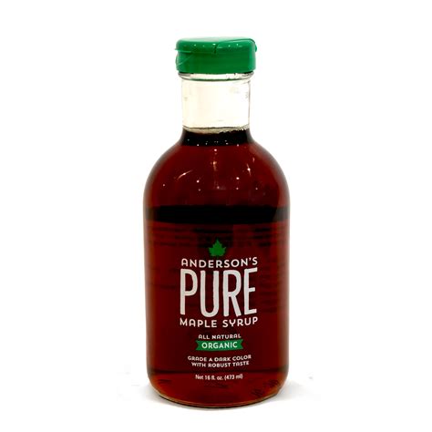 Pure 16oz Organic Maple Syrup Anderson S Maple Syrup