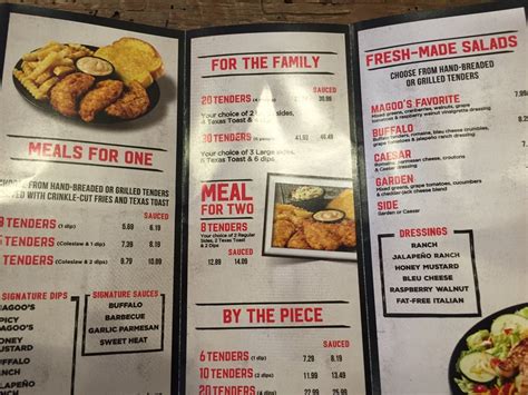 Huey Magoos Menu Prices