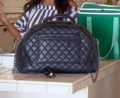 Dorit Kemsley S Black Quilted Bowler Bag Big Blonde Hair