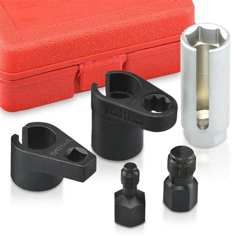 5 PCS Oxygen Sensor Socket Thread Chasers Tool Set Repair Kit Car