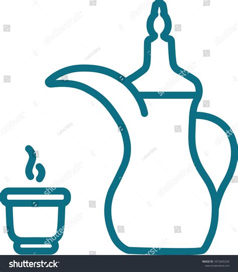 1 119 Arabic Coffee Pot Outline Images Stock Photos Vectors