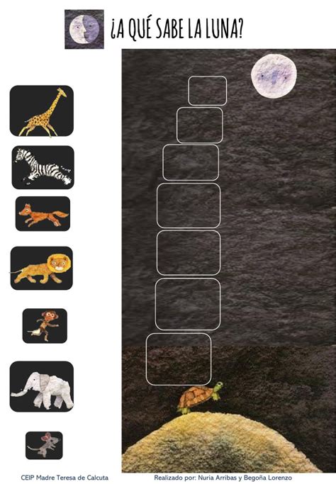 Cuento A qué sabe la luna worksheet Infant activities Book