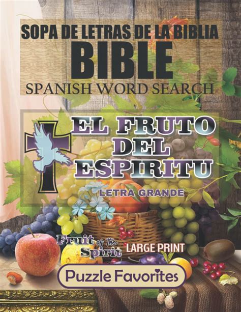 Buy Sopas De Letras De La Biblia Spanish Bible Word Search El Fruto