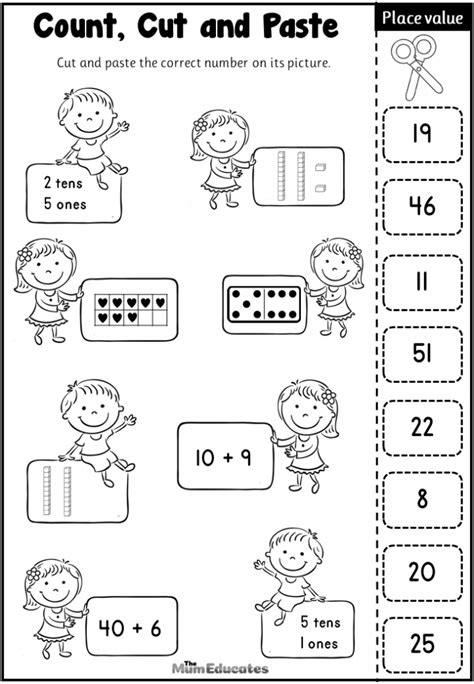 Free Place Value Worksheets Year 1 The Mum Educates Worksheets Library