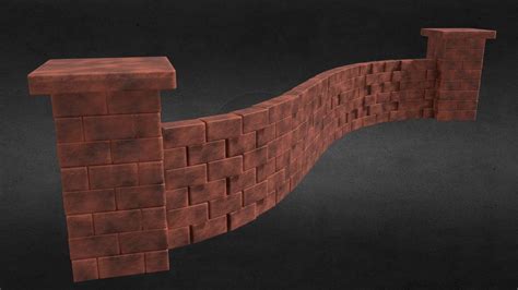 Customizable Brick Wall Geometry Nodes Blender Buy Royalty Free 3D