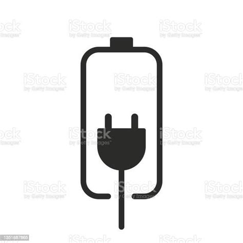 Battery Plugged In Icon Stock Illustration Download Image Now