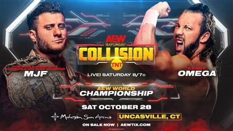 Mjf Vs Kenny Omega World Title Match Announced For Aew Collision